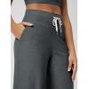 image:imageODODOS Womens HighRise Wide Leg Pants  Ultra Soft odSTRATUM Tech Drawstring Casual Relaxed Pants with Pockets 29 InseamCharcoal Heather