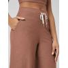 image:imageODODOS Womens HighRise Wide Leg Pants  Ultra Soft odSTRATUM Tech Drawstring Casual Relaxed Pants with Pockets 29 InseamTamarind Heather