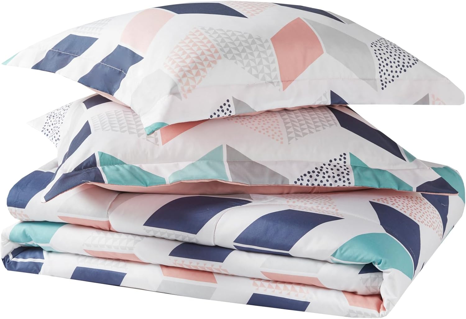 Comfort Spaces Casual Comforter Set Sporty Design Vibrant Color Active Lifestyle Boys Bedroom Dcor All Season Soft Microfiber Bedding Set Decorative Pillow Sham BlackRed Queen 4 PieceMultiBlush