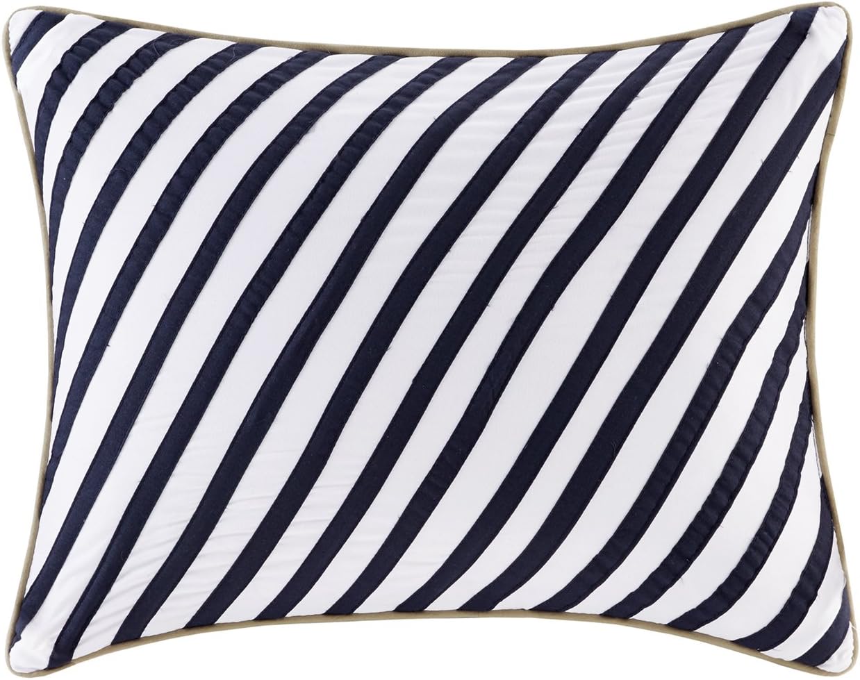 Comfort Spaces Casual Comforter Set Sporty Design Vibrant Color Active Lifestyle Boys Bedroom Dcor All Season Soft Microfiber Bedding Set Decorative Pillow Sham BlackRed Queen 4 PieceBlueWhite