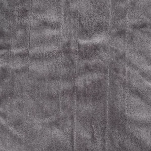 Beautyrest Ultra Soft Sherpa Berber Fleece Electric Poncho Wrap Blanket Heated Throw with Auto Shutoff 50 in x 64 in Grey LatticeGrey