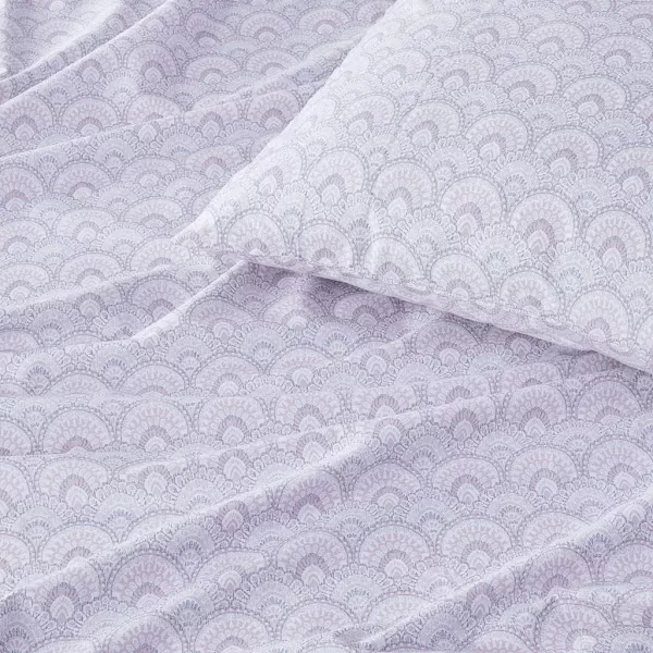 Comfort Spaces 100 Cotton Sheets Queen Breathable ampamp Soft Cotton Sheets Naturally Cool Cotton Bed Sheets with 14quot Elastic Pocket Fits up to 16quot Mattress All Seasons Sheet Set Sage Green 4 PieceTabitha Purple
