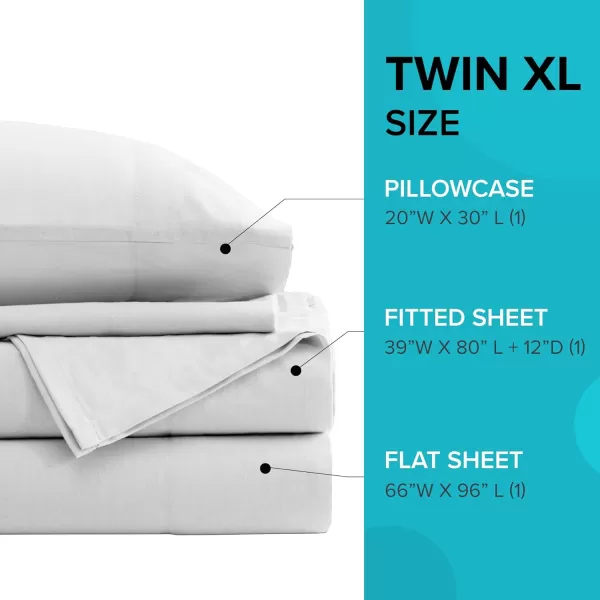 Comfort Spaces 100 Cotton Sheets Queen Breathable ampamp Soft Cotton Sheets Naturally Cool Cotton Bed Sheets with 14quot Elastic Pocket Fits up to 16quot Mattress All Seasons Sheet Set Sage Green 4 PieceWhite