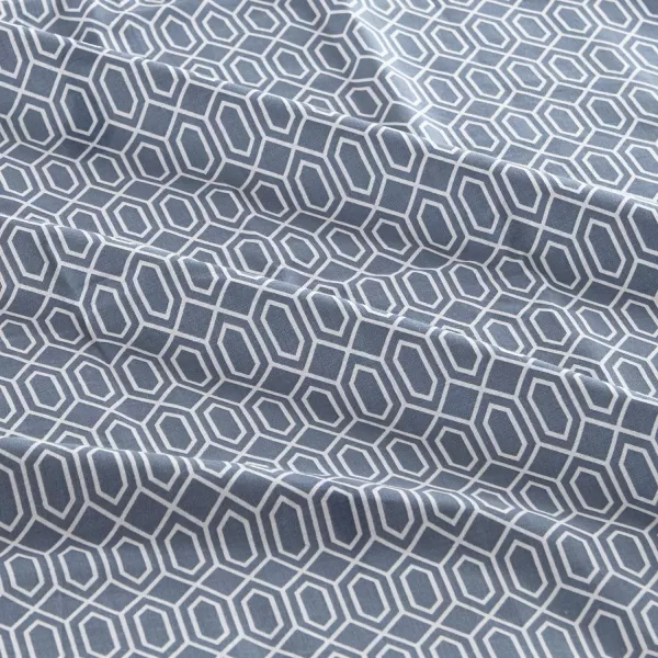 Comfort Spaces 100 Cotton Sheets Queen Breathable ampamp Soft Cotton Sheets Naturally Cool Cotton Bed Sheets with 14quot Elastic Pocket Fits up to 16quot Mattress All Seasons Sheet Set Sage Green 4 PieceDiamond Blue