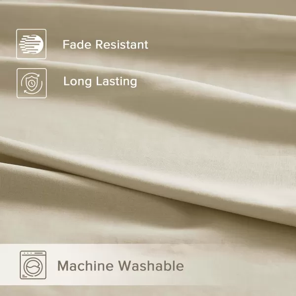 Comfort Spaces 100 Cotton Sheets Queen Breathable ampamp Soft Cotton Sheets Naturally Cool Cotton Bed Sheets with 14quot Elastic Pocket Fits up to 16quot Mattress All Seasons Sheet Set Sage Green 4 PieceCream