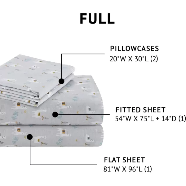 Comfort Spaces 100 Cotton Sheets Queen Breathable ampamp Soft Cotton Sheets Naturally Cool Cotton Bed Sheets with 14quot Elastic Pocket Fits up to 16quot Mattress All Seasons Sheet Set Sage Green 4 PieceLama Multi