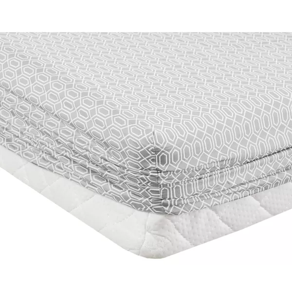 Comfort Spaces 100 Cotton Sheets Queen Breathable ampamp Soft Cotton Sheets Naturally Cool Cotton Bed Sheets with 14quot Elastic Pocket Fits up to 16quot Mattress All Seasons Sheet Set Sage Green 4 PieceDiamond Grey