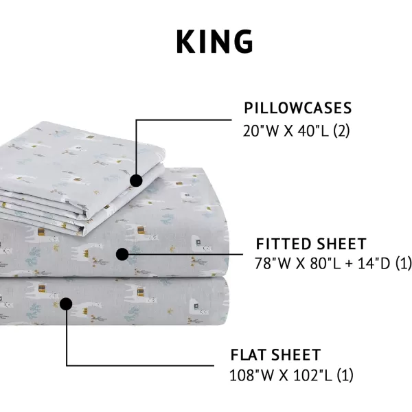 Comfort Spaces 100 Cotton Sheets Queen Breathable ampamp Soft Cotton Sheets Naturally Cool Cotton Bed Sheets with 14quot Elastic Pocket Fits up to 16quot Mattress All Seasons Sheet Set Sage Green 4 PieceLama Multi