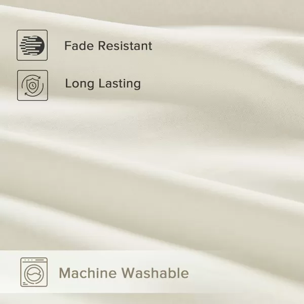 Comfort Spaces 100 Cotton Sheets Queen Breathable ampamp Soft Cotton Sheets Naturally Cool Cotton Bed Sheets with 14quot Elastic Pocket Fits up to 16quot Mattress All Seasons Sheet Set Sage Green 4 PieceIvory