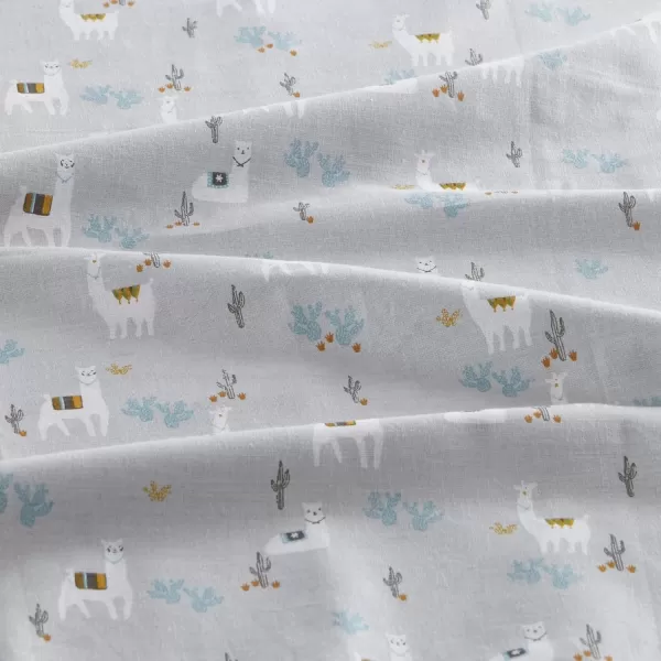 Comfort Spaces 100 Cotton Sheets Queen Breathable ampamp Soft Cotton Sheets Naturally Cool Cotton Bed Sheets with 14quot Elastic Pocket Fits up to 16quot Mattress All Seasons Sheet Set Sage Green 4 PieceLama Multi