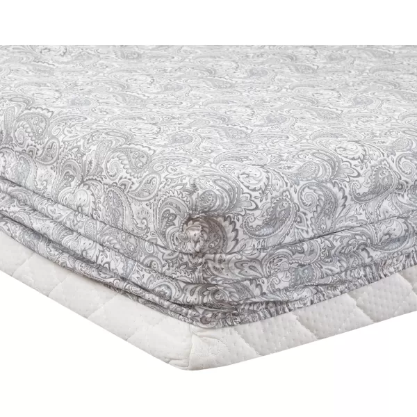 Comfort Spaces 100 Cotton Sheets Queen Breathable ampamp Soft Cotton Sheets Naturally Cool Cotton Bed Sheets with 14quot Elastic Pocket Fits up to 16quot Mattress All Seasons Sheet Set Sage Green 4 PiecePaisley Multi