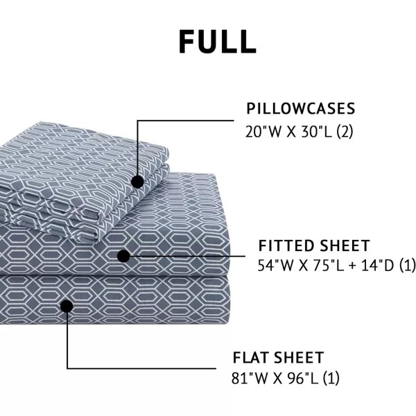 Comfort Spaces 100 Cotton Sheets Queen Breathable ampamp Soft Cotton Sheets Naturally Cool Cotton Bed Sheets with 14quot Elastic Pocket Fits up to 16quot Mattress All Seasons Sheet Set Sage Green 4 PieceDiamond Blue