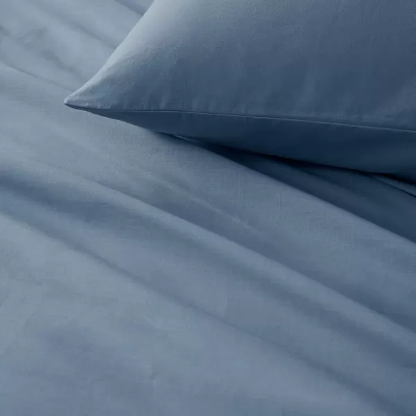 Comfort Spaces 100 Cotton Sheets Queen Breathable ampamp Soft Cotton Sheets Naturally Cool Cotton Bed Sheets with 14quot Elastic Pocket Fits up to 16quot Mattress All Seasons Sheet Set Sage Green 4 PieceBlue