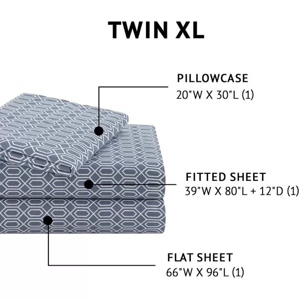 Comfort Spaces 100 Cotton Sheets Queen Breathable ampamp Soft Cotton Sheets Naturally Cool Cotton Bed Sheets with 14quot Elastic Pocket Fits up to 16quot Mattress All Seasons Sheet Set Sage Green 4 PieceDiamond Blue