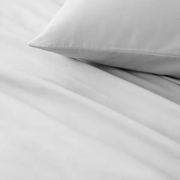 Comfort Spaces 100 Cotton Sheets Queen Breathable ampamp Soft Cotton Sheets Naturally Cool Cotton Bed Sheets with 14quot Elastic Pocket Fits up to 16quot Mattress All Seasons Sheet Set Sage Green 4 PieceWhite