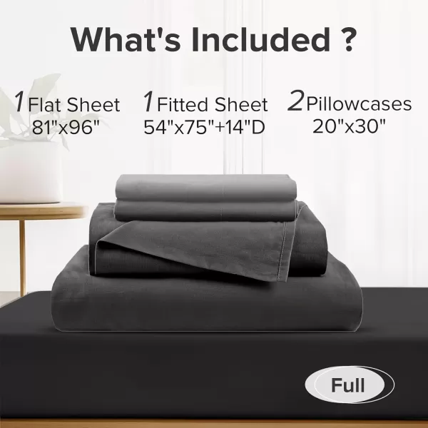 Comfort Spaces 100 Cotton Sheets Queen Breathable ampamp Soft Cotton Sheets Naturally Cool Cotton Bed Sheets with 14quot Elastic Pocket Fits up to 16quot Mattress All Seasons Sheet Set Sage Green 4 PieceBlack