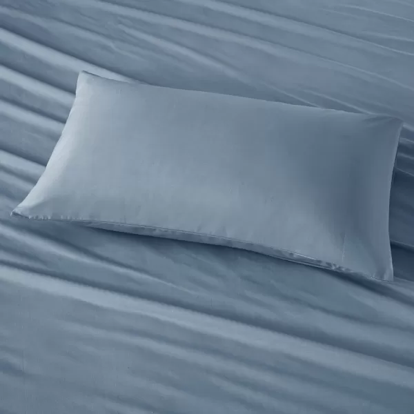 Comfort Spaces 100 Cotton Sheets Queen Breathable ampamp Soft Cotton Sheets Naturally Cool Cotton Bed Sheets with 14quot Elastic Pocket Fits up to 16quot Mattress All Seasons Sheet Set Sage Green 4 PieceBlue