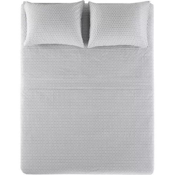 Comfort Spaces 100 Cotton Sheets Queen Breathable ampamp Soft Cotton Sheets Naturally Cool Cotton Bed Sheets with 14quot Elastic Pocket Fits up to 16quot Mattress All Seasons Sheet Set Sage Green 4 PieceDiamond Grey