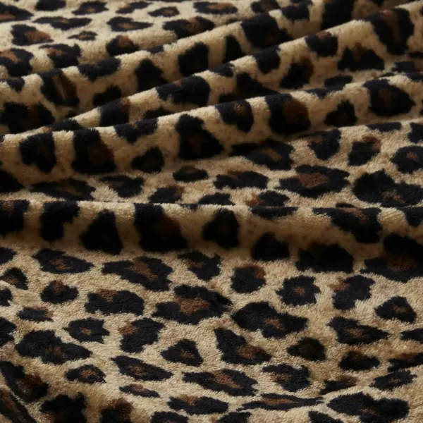 Comfort Spaces Angel Wrap Hooded Wearable Blanket Throw Ultra Soft Giftable Plush To Sherpa Poncho Blanket Wrap With Pockets Cozy and Warm Shawl Gift for Her 58quotx72quot BlushLeopard