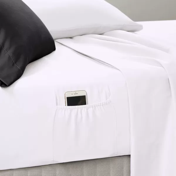 Comfort Spaces Bed in A Bag  Trendy Casual Design Cozy Comforter with Complete Sheet Set with Side Pocket All Season Cover Matching Shams Queen90quotx90quot Kate GreyPurple 9 PieceMedallion Black