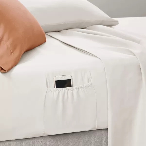 Comfort Spaces Bed in A Bag  Trendy Casual Design Cozy Comforter with Complete Sheet Set with Side Pocket All Season Cover Matching Shams Queen90quotx90quot Kate GreyPurple 9 PieceDamask Coral
