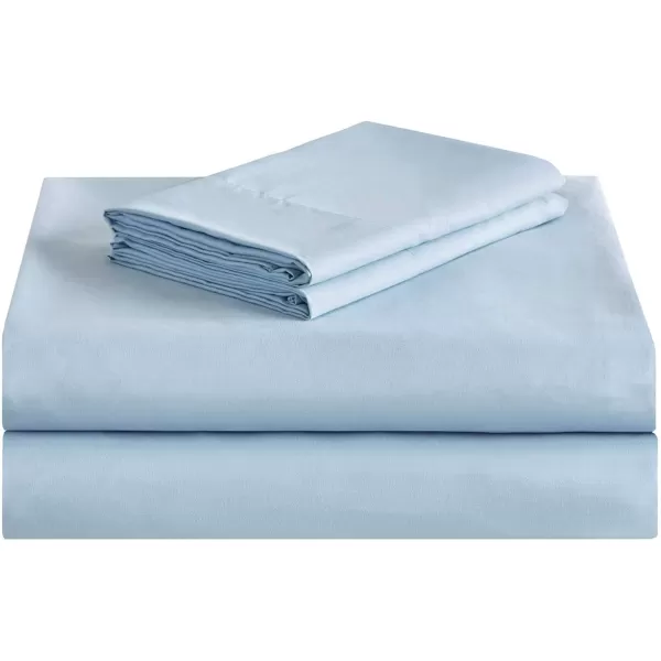 Comfort Spaces Bed in A Bag  Trendy Casual Design Cozy Comforter with Complete Sheet Set with Side Pocket All Season Cover Matching Shams Queen90quotx90quot Kate GreyPurple 9 PieceFloral Blue