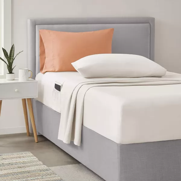 Comfort Spaces Bed in A Bag  Trendy Casual Design Cozy Comforter with Complete Sheet Set with Side Pocket All Season Cover Matching Shams Queen90quotx90quot Kate GreyPurple 9 PieceDamask Coral
