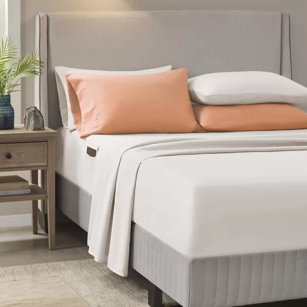 Comfort Spaces Bed in A Bag  Trendy Casual Design Cozy Comforter with Complete Sheet Set with Side Pocket All Season Cover Matching Shams Queen90quotx90quot Kate GreyPurple 9 PieceDamask Coral