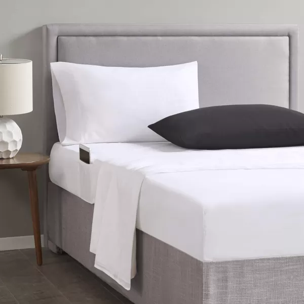 Comfort Spaces Bed in A Bag  Trendy Casual Design Cozy Comforter with Complete Sheet Set with Side Pocket All Season Cover Matching Shams Queen90quotx90quot Kate GreyPurple 9 PieceMedallion Black