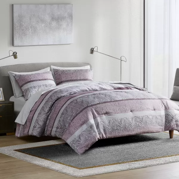 Comfort Spaces Blue Queen Comforter Set  7 Pieces Trendy Modern Jacquard Bedding Sets with Sheets Queen All Seasons SkinFriendly Lightweight ampamp Soft Microfiber Queen Bed Set Shams QueenPurple