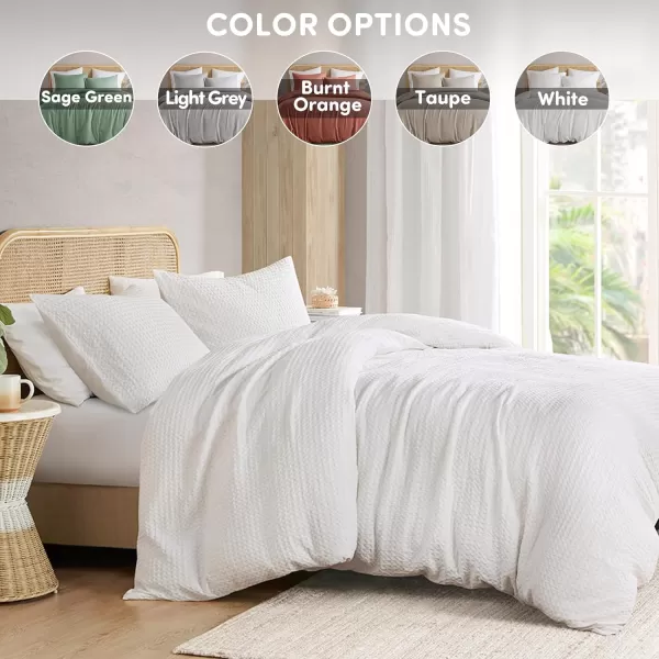 Comfort Spaces Burnt Orange Twin Comforter Set  2 Pieces Waffle Dobby Weave Texture Comforter Sets Modern Farmhouse Boho Comforter ampamp Sham All Season Microfiber Twin Bed Set TwinWhite