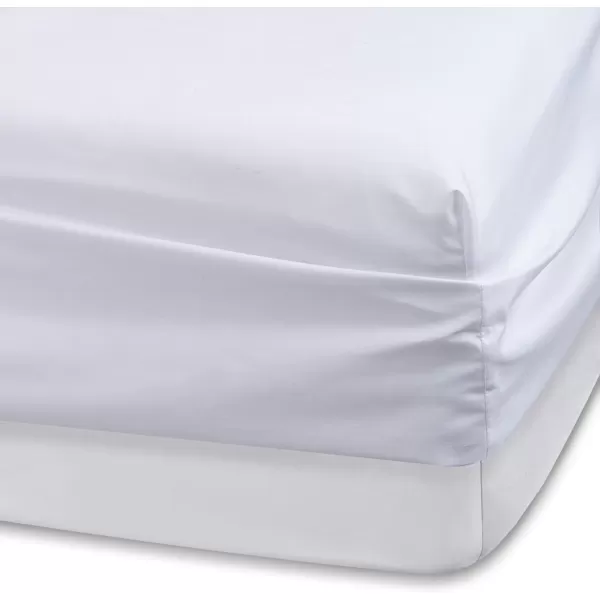Comfort Spaces CS200118 Microfiber Set 14quot Deep Pocket Wrinkle Resistant All Around ElasticYearRound Cozy Bedding Sheet6 pcs Matching Pillow Cases Queen AquaWhite