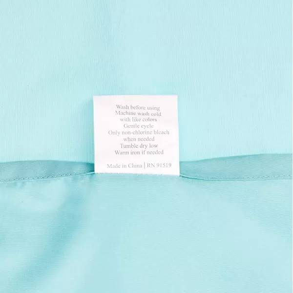 Comfort Spaces CS200118 Microfiber Set 14quot Deep Pocket Wrinkle Resistant All Around ElasticYearRound Cozy Bedding Sheet6 pcs Matching Pillow Cases Queen AquaAqua