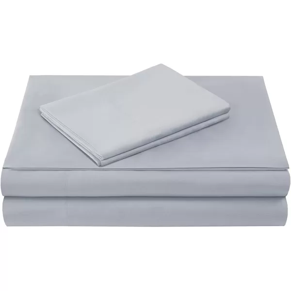 Comfort Spaces CS200118 Microfiber Set 14quot Deep Pocket Wrinkle Resistant All Around ElasticYearRound Cozy Bedding Sheet6 pcs Matching Pillow Cases Queen AquaLight Gray