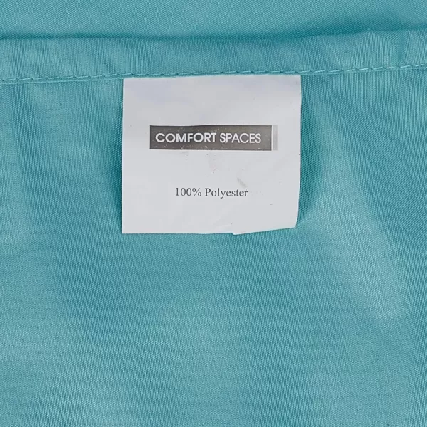 Comfort Spaces CS200118 Microfiber Set 14quot Deep Pocket Wrinkle Resistant All Around ElasticYearRound Cozy Bedding Sheet6 pcs Matching Pillow Cases Queen AquaAqua
