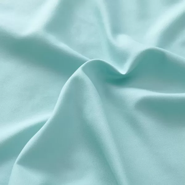 Comfort Spaces CS200118 Microfiber Set 14quot Deep Pocket Wrinkle Resistant All Around ElasticYearRound Cozy Bedding Sheet6 pcs Matching Pillow Cases Queen AquaAqua
