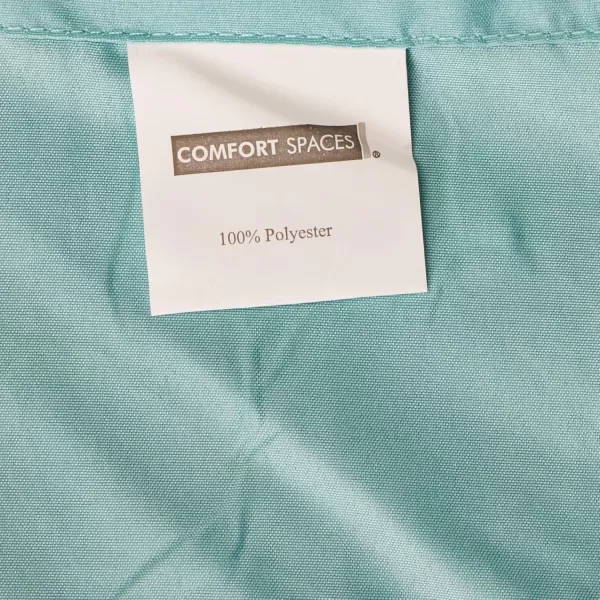 Comfort Spaces CS200118 Microfiber Set 14quot Deep Pocket Wrinkle Resistant All Around ElasticYearRound Cozy Bedding Sheet6 pcs Matching Pillow Cases Queen AquaAqua