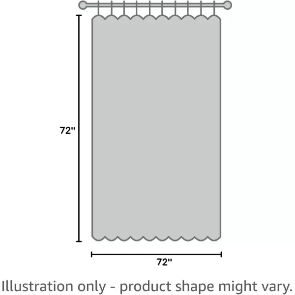 Comfort Spaces CS700099 Cavoy Bathroom Pintuck Shower Tufted Ruffle Pattern Modern Elegant Microfiber Fabric Bath Curtains 72quotx72quot IvoryIvory
