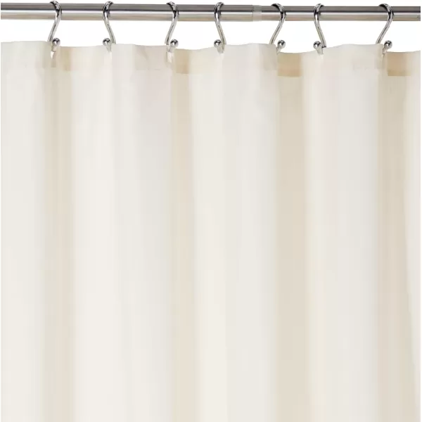 Comfort Spaces CS700099 Cavoy Bathroom Pintuck Shower Tufted Ruffle Pattern Modern Elegant Microfiber Fabric Bath Curtains 72quotx72quot IvoryIvory