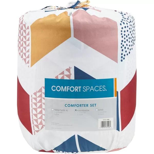 Comfort Spaces Casual Comforter Set Sporty Design Vibrant Color Active Lifestyle Boys Bedroom Dcor All Season Soft Microfiber Bedding Set Decorative Pillow Sham BlackRed Queen 4 PieceMultiAqua