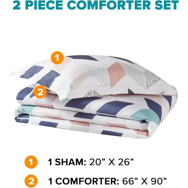 Comfort Spaces Casual Comforter Set Sporty Design Vibrant Color Active Lifestyle Boys Bedroom Dcor All Season Soft Microfiber Bedding Set Decorative Pillow Sham BlackRed Queen 4 PieceMultiBlush