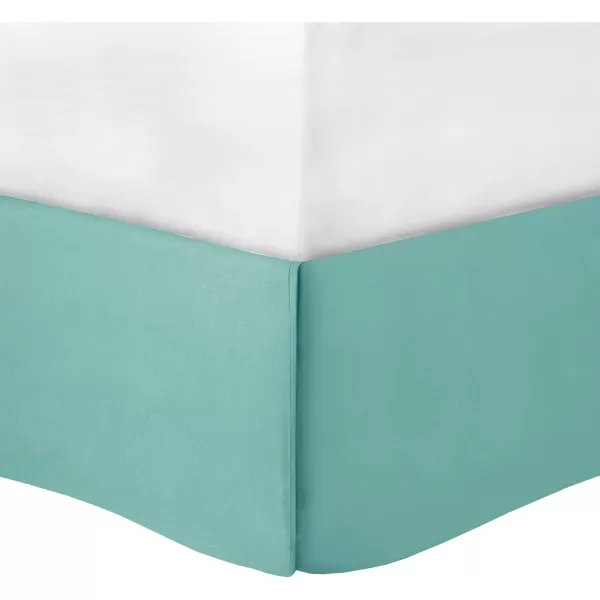 Comfort Spaces Cavoy Comforter Set  Luxe Diamond Tufting All Season Bedding Matching Bed Skirt Decorative Pillows Queen Faux Silk Aqua 5 PieceCavoy Aqua