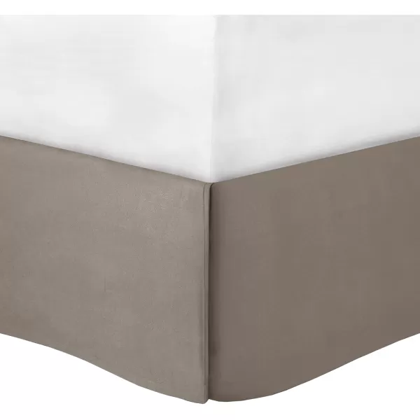 Comfort Spaces Cavoy Comforter Set  Luxe Diamond Tufting All Season Bedding Matching Bed Skirt Decorative Pillows Queen Faux Silk Aqua 5 PieceCavoy Taupe