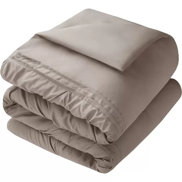 Comfort Spaces Cavoy Comforter Set  Luxe Diamond Tufting All Season Bedding Matching Bed Skirt Decorative Pillows Queen Faux Silk Aqua 5 PieceCavoy Taupe