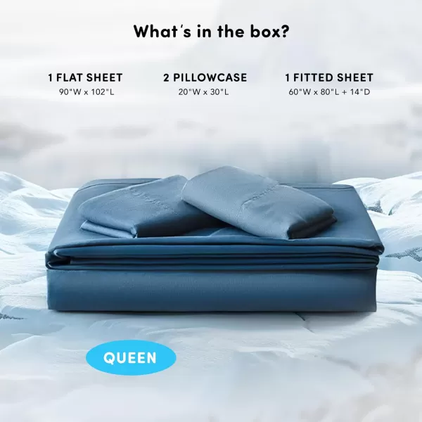 Comfort Spaces Coolmax Moisture Wicking Sheet Set Super Soft Fade Resistant 16quot Deep Pocket All Around Elastic  Warm Weather Cooling Sheets For Night Sweats Queen Charcoal 4 PieceTeal