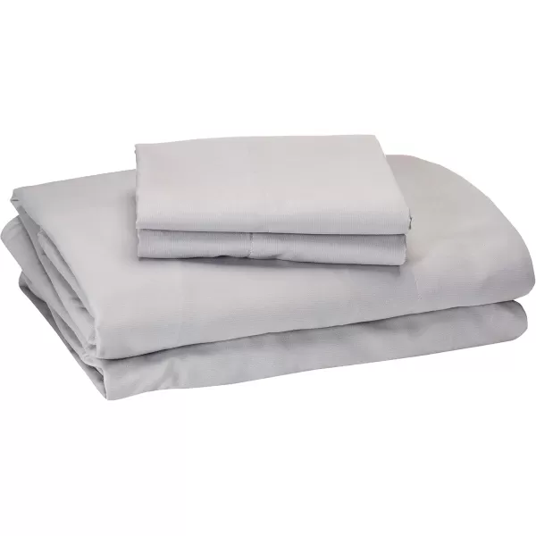 Comfort Spaces Coolmax Moisture Wicking Sheet Set Super Soft Fade Resistant 16quot Deep Pocket All Around Elastic  Warm Weather Cooling Sheets For Night Sweats Queen Charcoal 4 PieceGrey