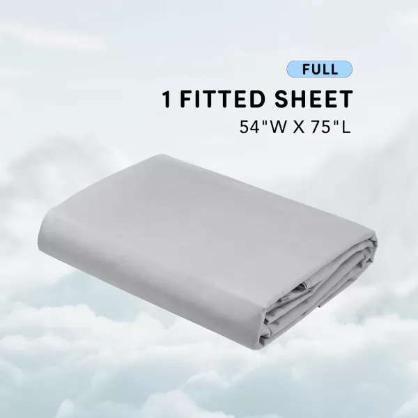 Comfort Spaces Coolmax Moisture Wicking Sheet Set Super Soft Fade Resistant 16quot Deep Pocket All Around Elastic  Warm Weather Cooling Sheets For Night Sweats Queen Charcoal 4 PieceGrey