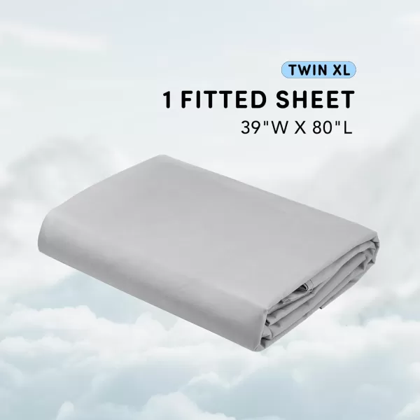 Comfort Spaces Coolmax Moisture Wicking Sheet Set Super Soft Fade Resistant 16quot Deep Pocket All Around Elastic  Warm Weather Cooling Sheets For Night Sweats Queen Charcoal 4 PieceGrey