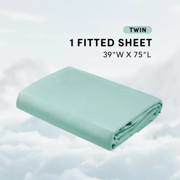 Comfort Spaces Coolmax Moisture Wicking Sheet Set Super Soft Fade Resistant 16quot Deep Pocket All Around Elastic  Warm Weather Cooling Sheets For Night Sweats Queen Charcoal 4 PieceAqua