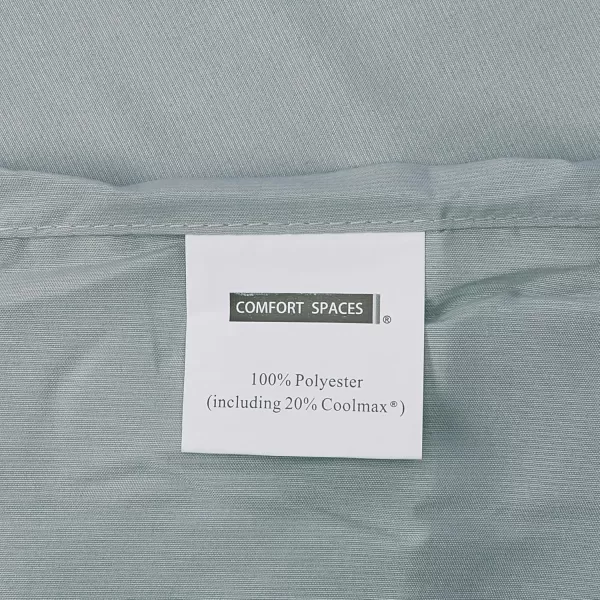 Comfort Spaces Coolmax Moisture Wicking Sheet Set Super Soft Fade Resistant 16quot Deep Pocket All Around Elastic  Warm Weather Cooling Sheets For Night Sweats Queen Charcoal 4 PieceGrey